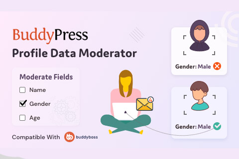 WordPress плагин BuddyPress Profile Data Moderator