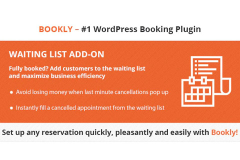WordPress плагин CodeCanyon Bookly Waiting List