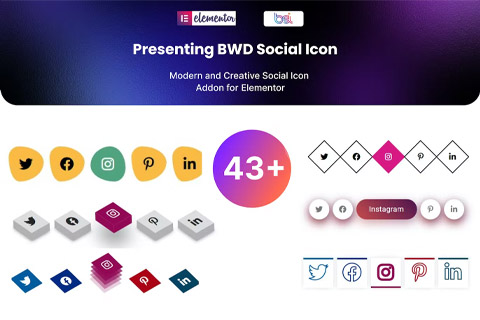 WordPress плагин CodeCanyon BWD Social Icon