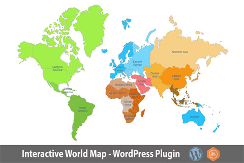 WordPress плагин CodeCanyon Interactive World Map
