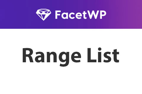 WordPress плагин FacetWP Range List
