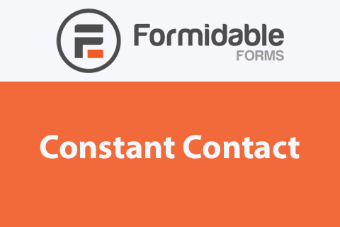 WordPress плагин Formidable Constant Contact