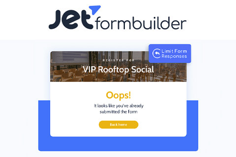 WordPress плагин JetFormBuilder Pro Limit Form Responses
