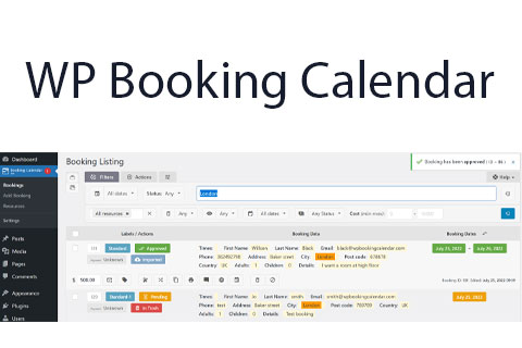 WordPress плагин Booking Calendar