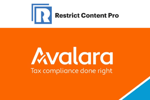 WordPress плагин Restrict Content Pro Avatax