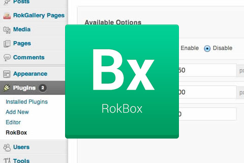 WordPress плагин RokBox