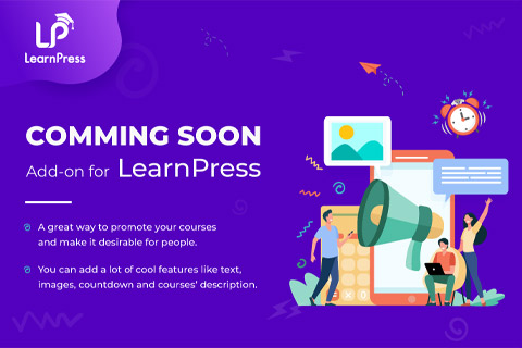 WordPress плагин LearnPress Coming Soon