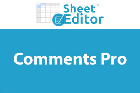 WordPress плагин WP Sheet Editor Comments Pro
