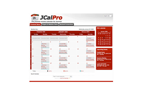 Joomla расширение JCal Pro
