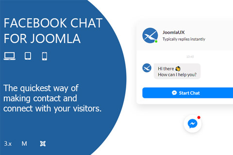 Joomla расширение JUX Facebook Chat