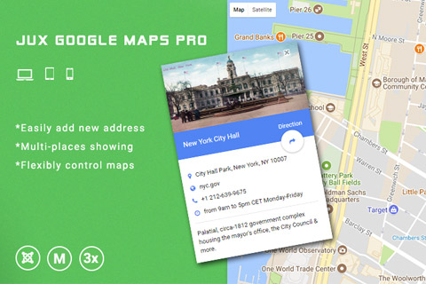 Joomla расширение JUX Google Maps Pro