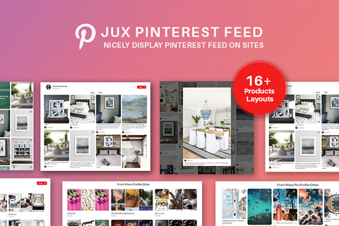 Joomla расширение JUX Pinterest Feed