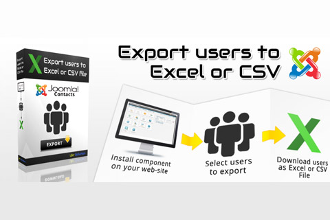 Joomla расширение Export Users to Excel or CSV File