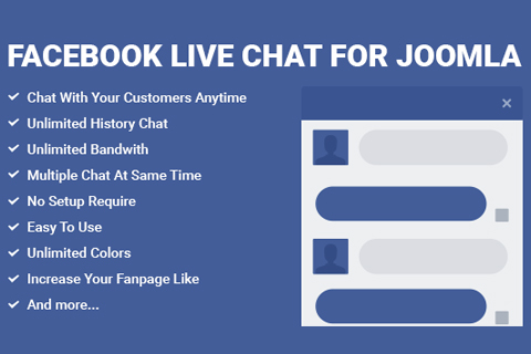 Joomla расширение Facebook Live Chat