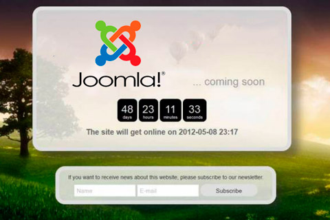 Joomla расширение n3t Coming Soon