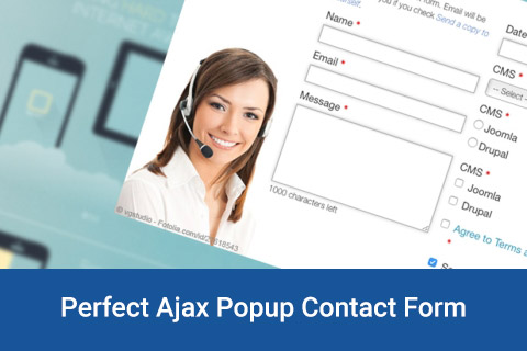 Joomla расширение Perfect AJAX Popup Contact Form