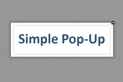 Joomla расширение Simple Pop-Up