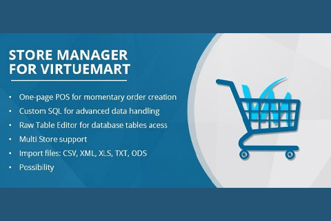 Joomla расширение Store Manager for VirtueMart