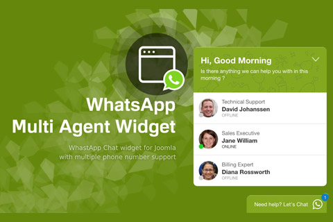 Joomla расширение WhatsApp Multi Agent