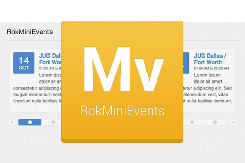 Joomla расширение RokMiniEvents