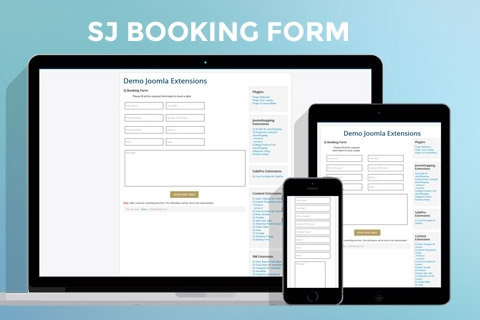Joomla расширение SJ Booking Form