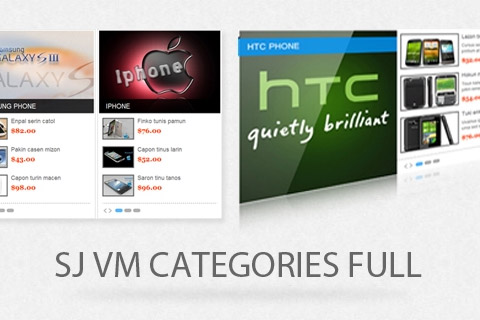 Joomla расширение SJ Categories Full for Virtuemart
