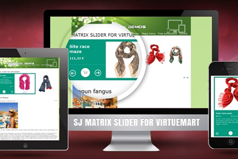 Joomla расширение SJ Matrix Slider for VirtueMart
