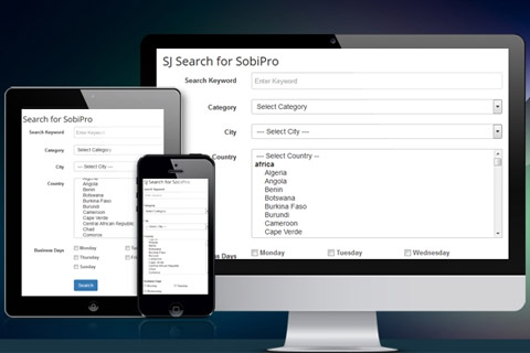 Joomla расширение SJ Search for SobiPro