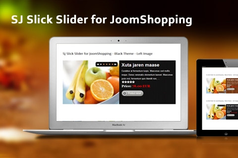 Joomla расширение SJ Slick Slider for JoomShopping