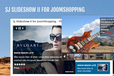 Joomla расширение SJ Slideshow II for JoomShopping