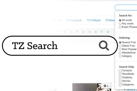 Joomla расширение TZ Search