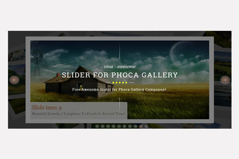 Joomla расширение Vina Awesome Slider for Phoca Gallery