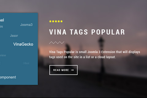 Joomla расширение Vina Tags Popular