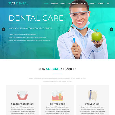 AGE Themes Dental Onepage