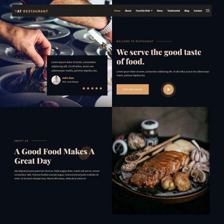 AGE Themes Restaurant Onepage