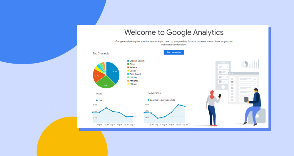 Панель инструментов Google Analytics