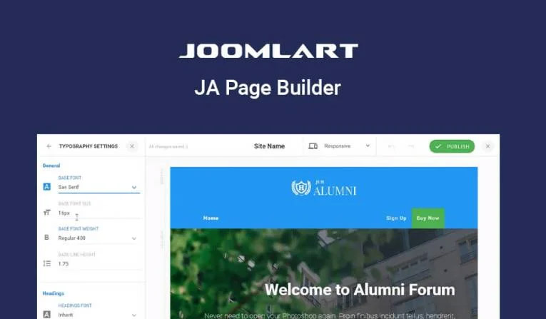 JA Page Builder (JoomlArt)