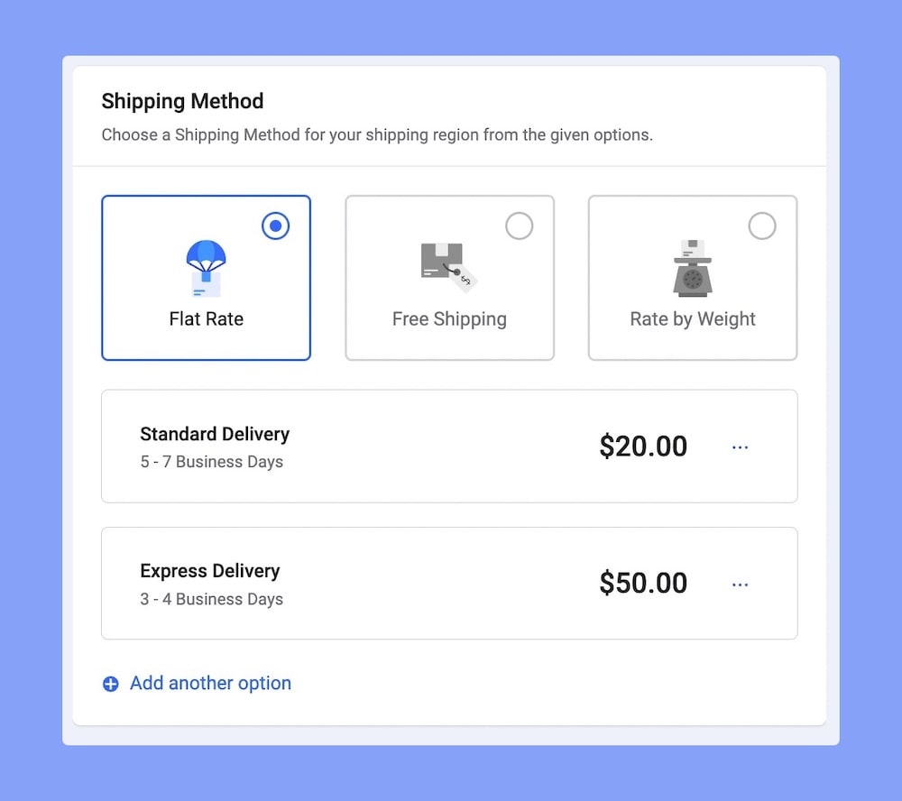 Методы доставки в EasyStore
