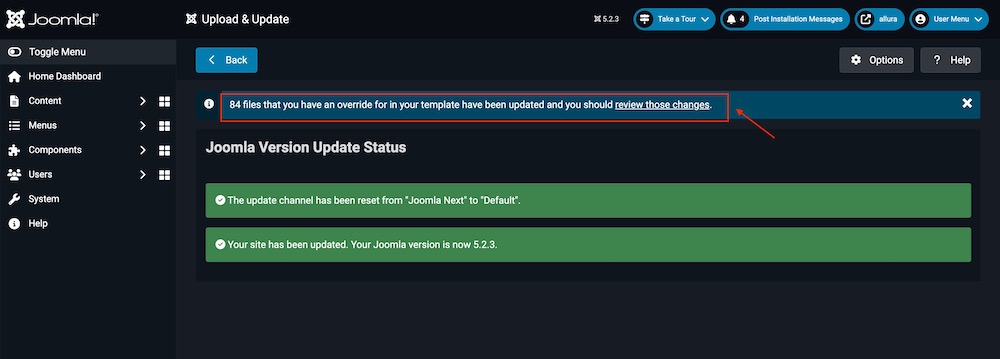 Сайт обновлен до Joomla 5