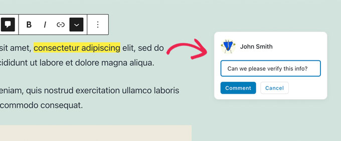 Оставление комментария или отзыва