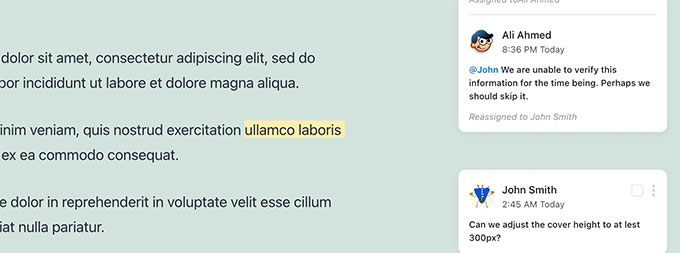 Выделенный текст