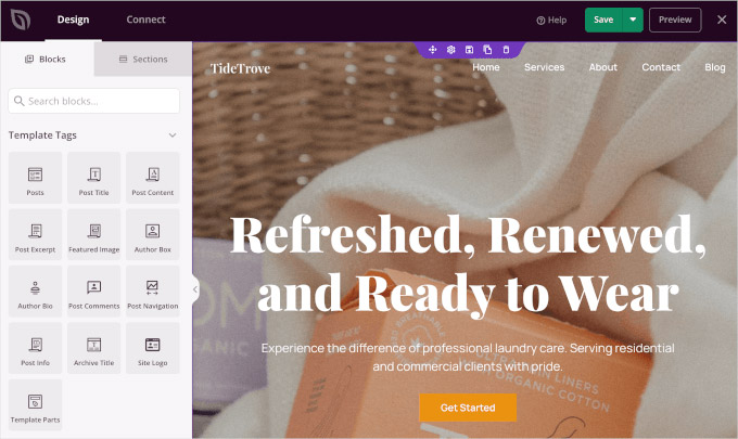 Визуальный конструктор тем с drag-and-drop интерфейсом