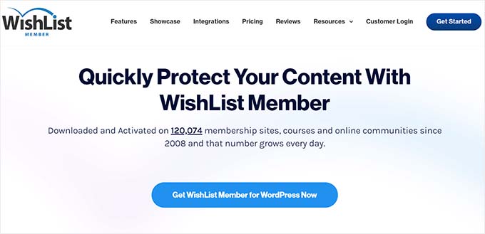 Интерфейс плагина WishList Member