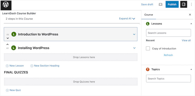 Конструктор курсов LearnDash