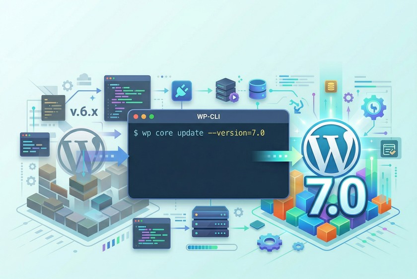 Процесс миграции на WordPress 7.0 - пошаговое обновление через WP-CLI