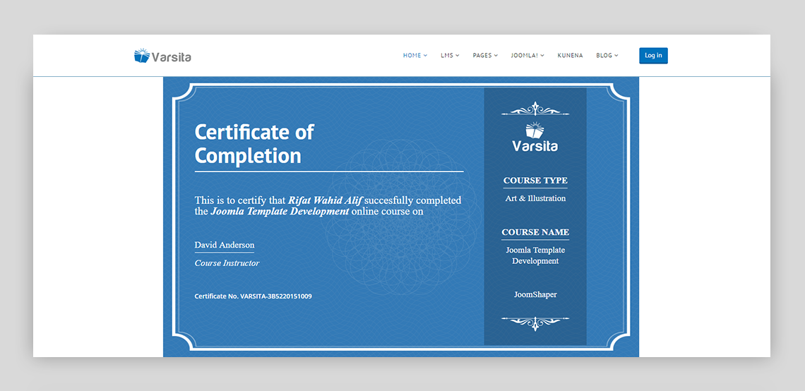 Вид страницы: Certificate (Сертификаты)