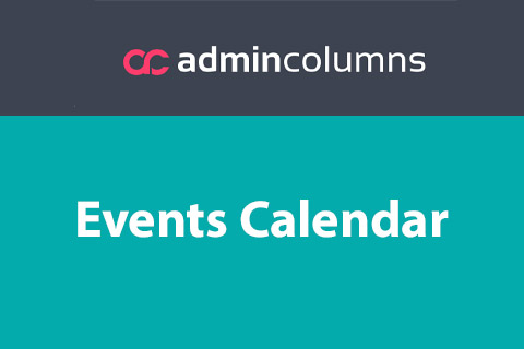 Admin Columns Pro Events Calendar