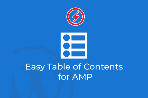 AMP Easy Table of Contents