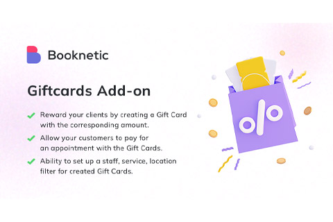 WordPress плагин Booknetic Giftcards
