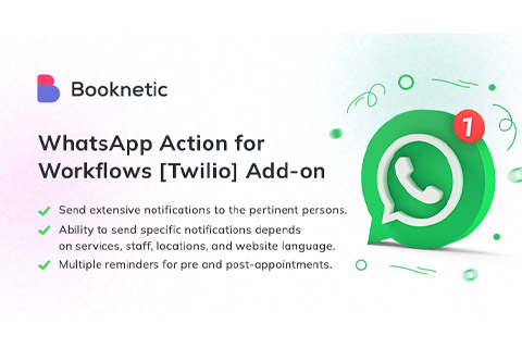 WordPress плагин Booknetic Twilio Whatsapp